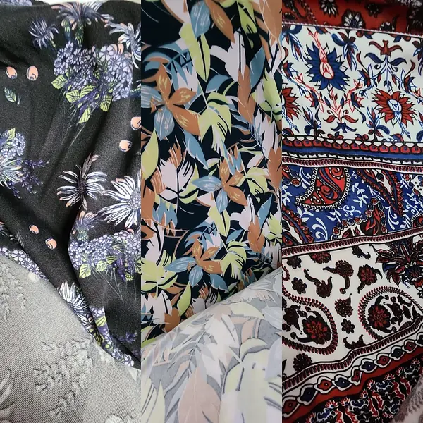 Poliéster Estampado — rolos em estoque